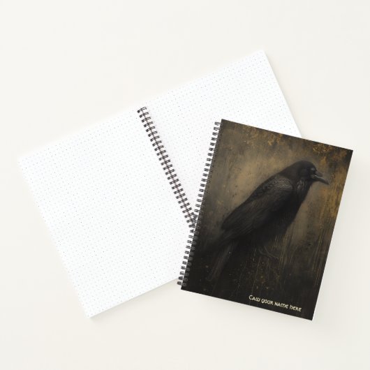 Gothic Raven Spiral Notebook ノートブック (内部)