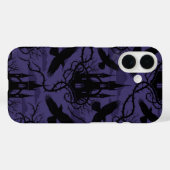 Gothic Raven & Thorn Castle Pattern Phone Case Case-Mate iPhoneケース (裏面 (横))