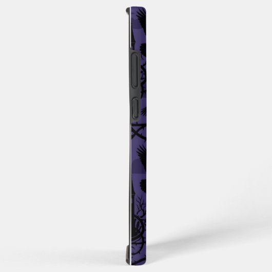 Gothic Raven & Thorn Castle Pattern Phone Case Samsung Galaxyケース (右側面)