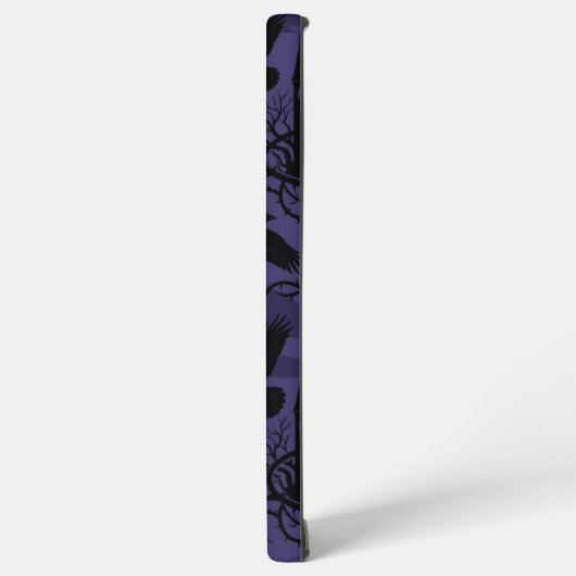 Gothic Raven & Thorn Castle Pattern Phone Case Samsung Galaxyケース (左側面)