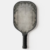 Gothic Raven with Name ピックルボールラケット (裏面)