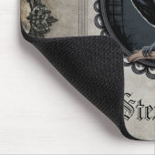 Gothic Raven with Name マウスパッド (コーナー)