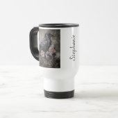 Gothic Raven with Roses Dark トラベルマグ (正面左)