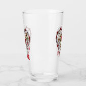 Gothic Red Rose Heart Vine Artwork タンブラーグラス (左)