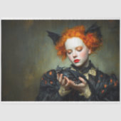 Gothic Redhead with Baby Dragon  薄葉紙 (正面)