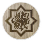 Gothic Revival Dragon Ceramic Pull セラミックノブ (正面)