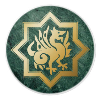 Gothic Revival Dragon Ceramic Pull セラミックノブ