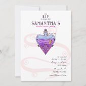 Gothic RIP to Single Life Hen Do Bachelorette 招待状 (正面)