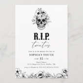 Gothic RIP Twenties 30th Birthday Invitation 招待状 (正面)