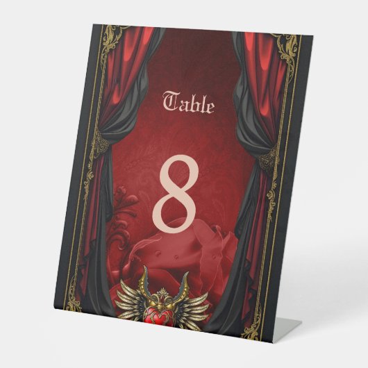 Gothic Romance、情熱のハート 台座サイン (正面)
