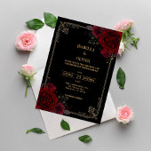 Gothic Romance Elegant Wedding 招待状