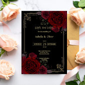 Gothic Romance Elegant Wedding Save The Date セーブザデート