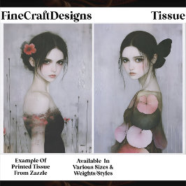 Gothic Romance Ethereal Women, Pair EX5 Decoupage 薄葉紙