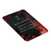 Gothic Romance Floral Save the Date Magnet マグネット (右側)
