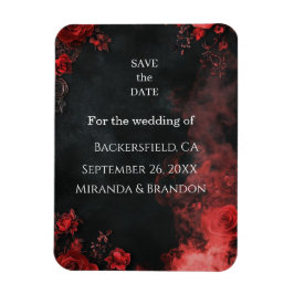 Gothic Romance Floral Save the Date Magnet マグネット