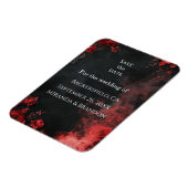 Gothic Romance Floral Save the Date Magnet マグネット (左側)