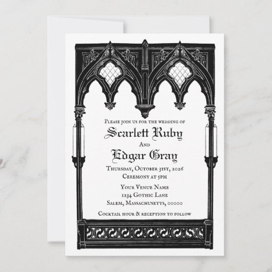 Gothic Romance Invitation 招待状 (正面)