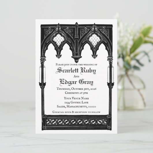 Gothic Romance Invitation 招待状 (スタンド正面)