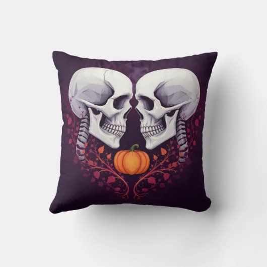 Gothic Romance Skull Art クッション (裏面)