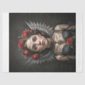 Gothic Rose Angel Decoupage 薄葉紙 (正面)