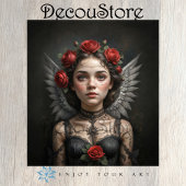 Gothic Rose Angel Decoupage 薄葉紙