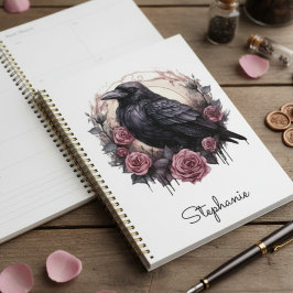 Gothic Rose Crow Daily Planner - Witchy Chic プランナー手帳