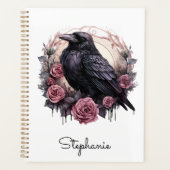Gothic Rose Crow Daily Planner - Witchy Chic プランナー手帳 (正面)