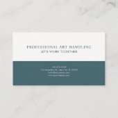 Gothic Rose Floral Burgundy and Navy Gold Frame 名刺 (裏面)