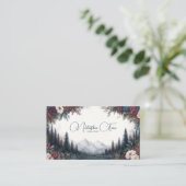Gothic Rose Frame Moody Mountain Forest 名刺 (スタンド正面)