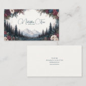 Gothic Rose Frame Moody Mountain Forest 名刺 (正面/裏面)