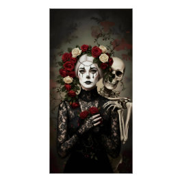 Gothic Rose Queen – Dark Romantic Art ポスター