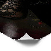 Gothic Rose Queen – Dark Romantic Art ポスター (コーナー)