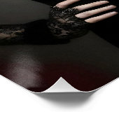 Gothic Rose Queen – Dark Romantic Art ポスター (コーナー)