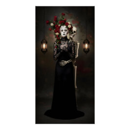 Gothic Rose Queen – Dark Romantic Art ポスター