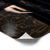 Gothic Rose Queen – Dark Romantic Art with Skeleto ポスター (コーナー)