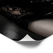 Gothic Rose Queen – Dark Romantic Art with Skeleto ポスター (コーナー)