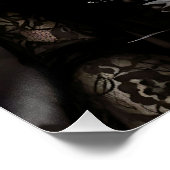 Gothic Rose Queen – Dark Romantic Art with Skeleto ポスター (コーナー)