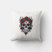 Gothic Rose Skull クッション (正面)