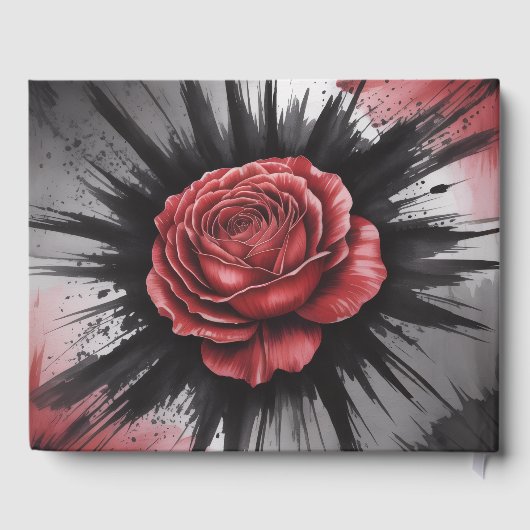 Gothic Rose Wedding Frame ゲストブック (裏面)