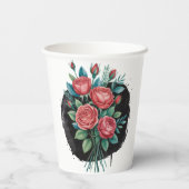 Gothic Rose Wedding Frame 紙コップ (裏面)