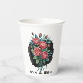 Gothic Rose Wedding Frame 紙コップ
