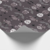gothic roses & bats wrapping paper ラッピングペーパー (角)