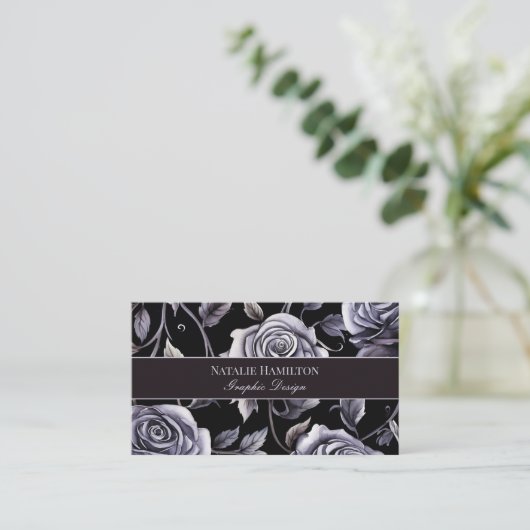 Gothic Roses Business Card 名刺 (スタンド正面)