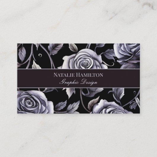 Gothic Roses Business Card 名刺 (正面)