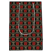 Gothic Roses Pattern ミディアムペーパーバッグ (裏面)