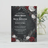 Gothic Roses Wedding Invitation 招待状 (スタンド正面)