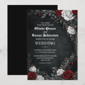 Gothic Roses Wedding Invitation 招待状 (正面/裏面)