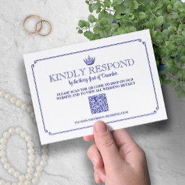 Gothic Royal Crown Medieval & Fantasy QR Code RSVP