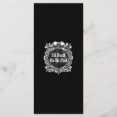 Gothic Ruins Floral Roses Wedding メニュー (裏面)