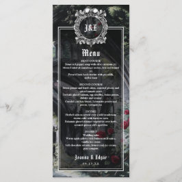 Gothic Ruins Floral Roses Wedding メニュー